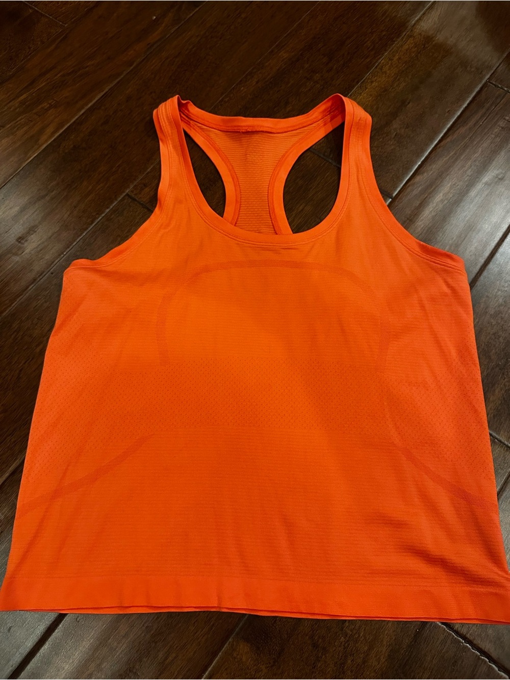 Lululemon Bright Orange Coral Swiftly Tech Race Tank